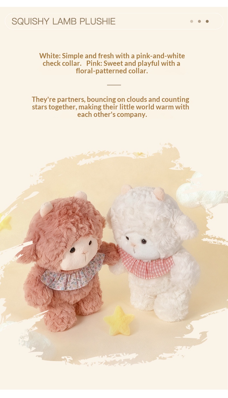 Zachte schapen knuffel voor kinderen om mee te slapen_voghion.com