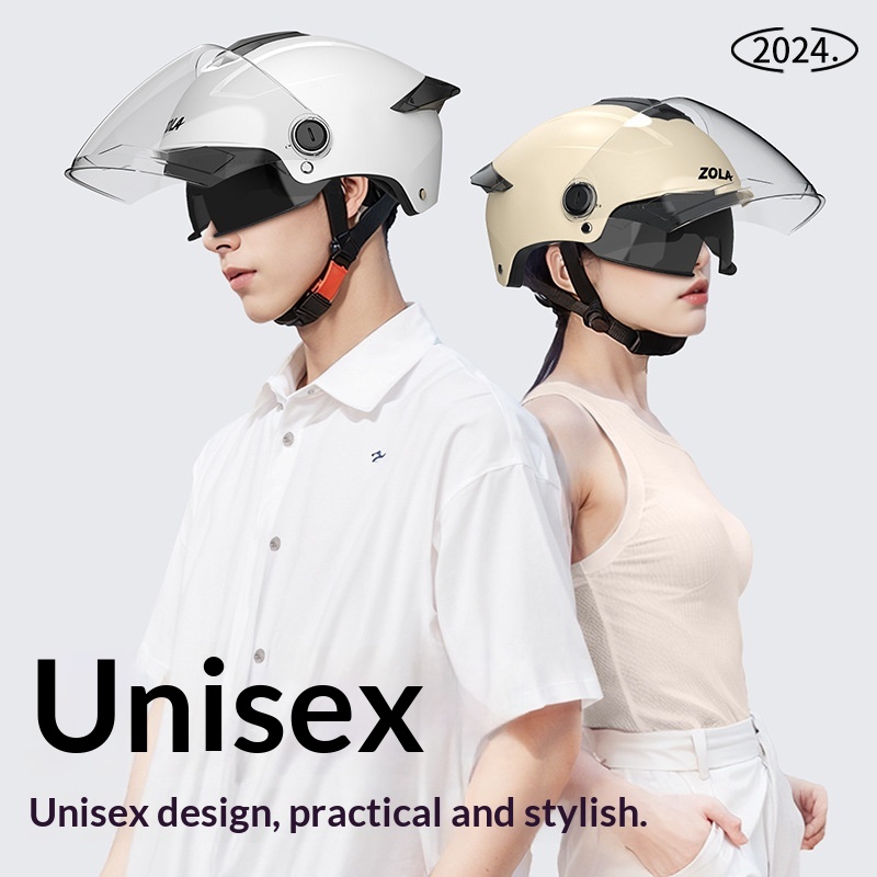 New National Standard 3C Certified Double Visor Electric Motorcycle Women Men, Half Helmet For Summer Sun Protection And_voghion.com
