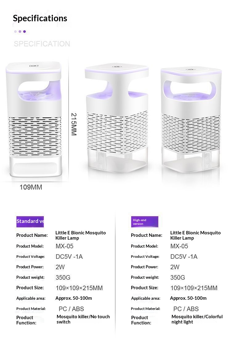 2025 Lamp Repellent Electric Silent Indoor Mosquito Killer Cross-Border E-commerce_voghion.com