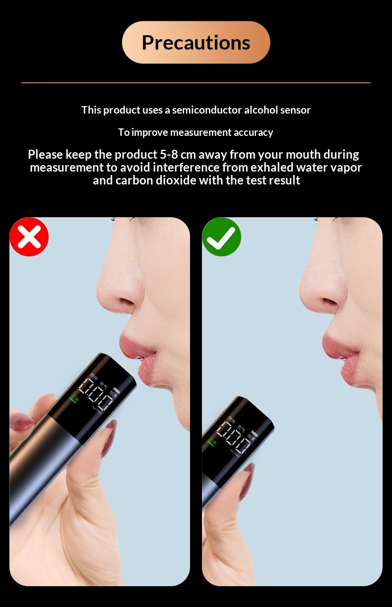 Wieless Convenient Blowing Type High Pecision Diving Detecto Intelligent Digital Display Taffic Alcohol_voghion.com