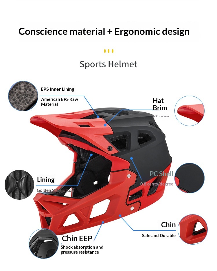 Casco integral de mountain bike para descenso y competición_voghion.com