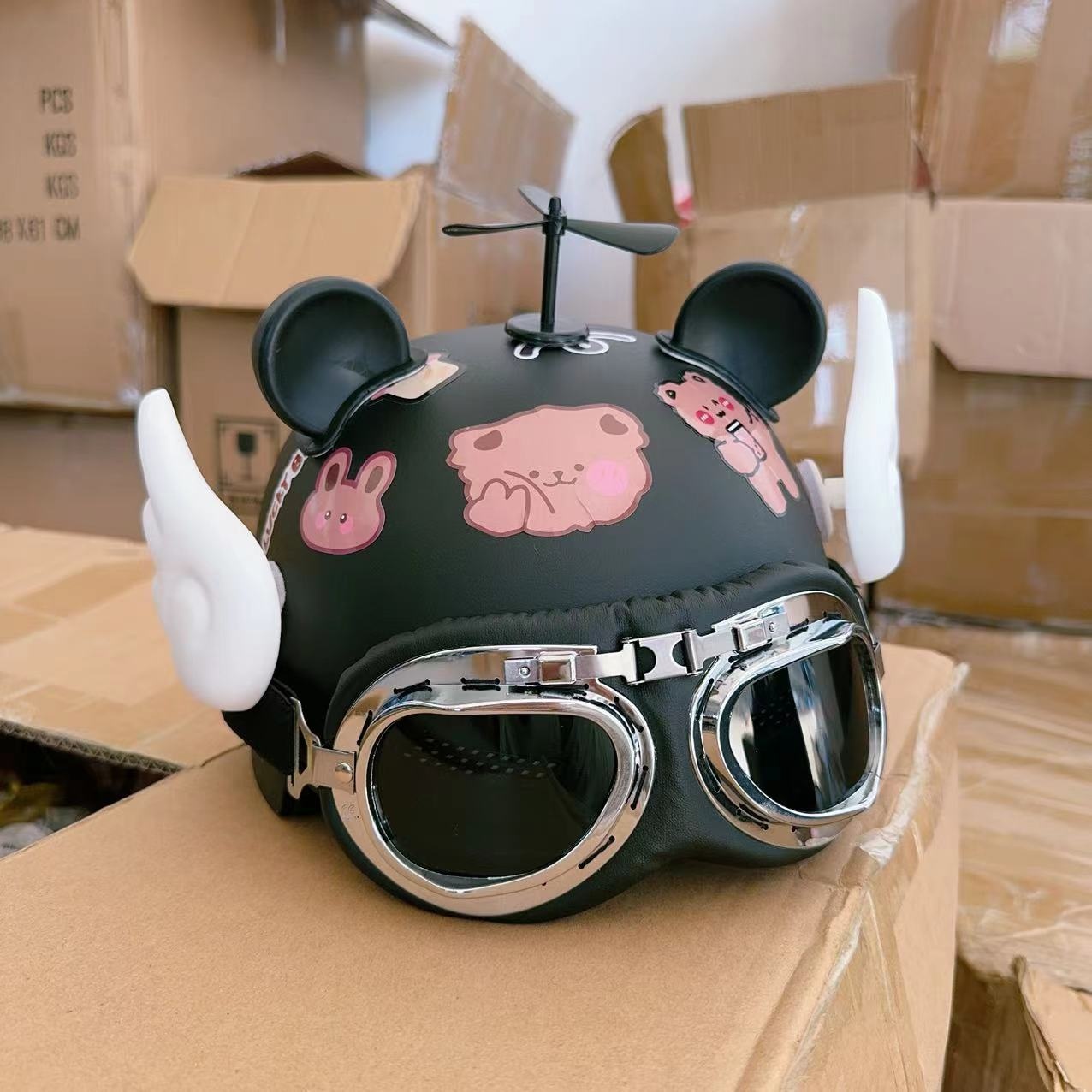 New National Standard 3C Certified Electric Vehicle Helmet Children, Motorcycle Summer Half Helmet, Suitable For All_voghion.com