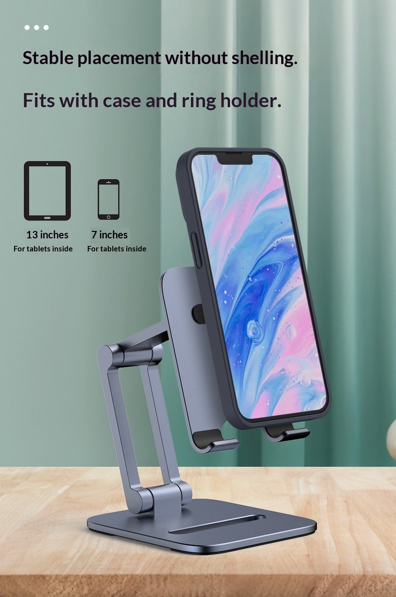 Mobile Phone Desktop, Aluminum Alloy Foldable Universal Support Stand And Tablets, Suitable For Live Streaming,_voghion.com