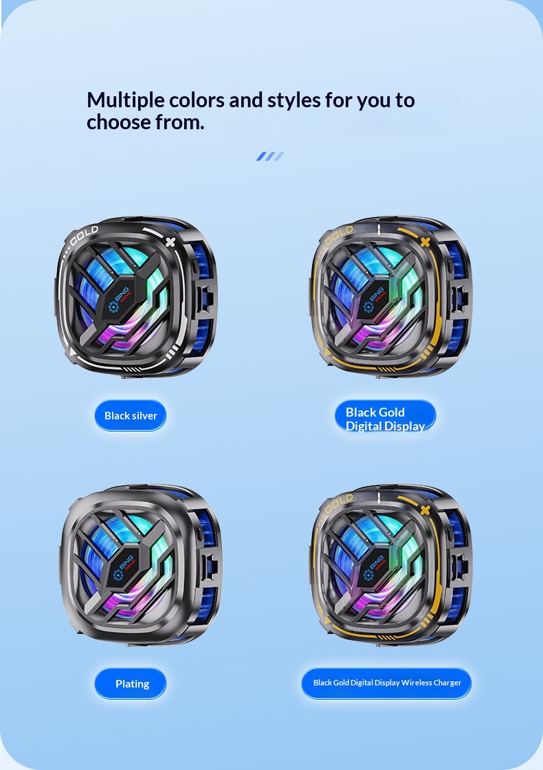 Jinghua Squirrel Convenient Mobile Cooler Semiconductor Wireless Phone Cooling Game Live Streaming Back Clip_voghion.com