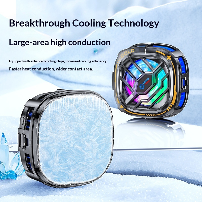 Jinghua Squirrel Convenient Mobile Cooler Semiconductor Wireless Phone Cooling Game Live Streaming Back Clip_voghion.com