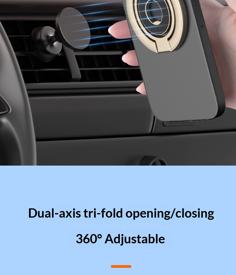 Magnetic Rotating Phone Stand Foldable Desktop Holder For Desk_voghion.com