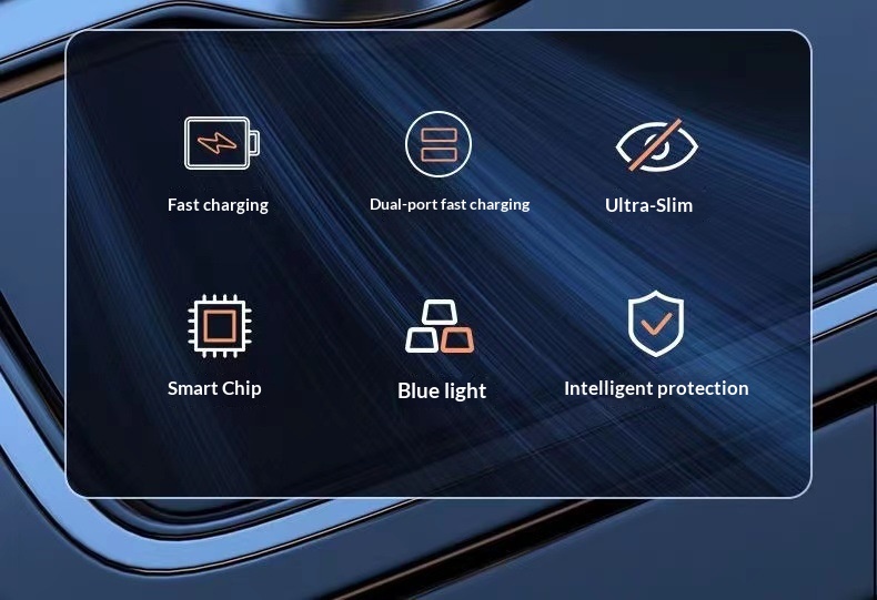 Charger Super Fast One-to-Two Cigarette Lighter USB Adapter Multi-Function Car Phone Flash Charging_voghion.com