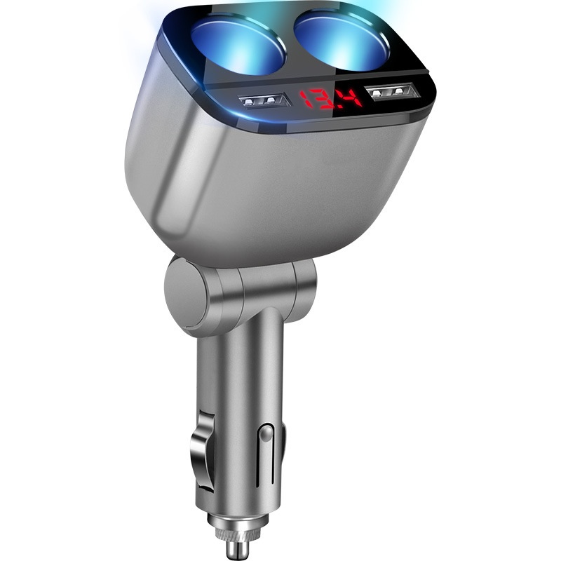 One-to-Three One-to-Two Cigarette Lighter Adapter USB Mobile Phone Multi-Function Car Charger_voghion.com