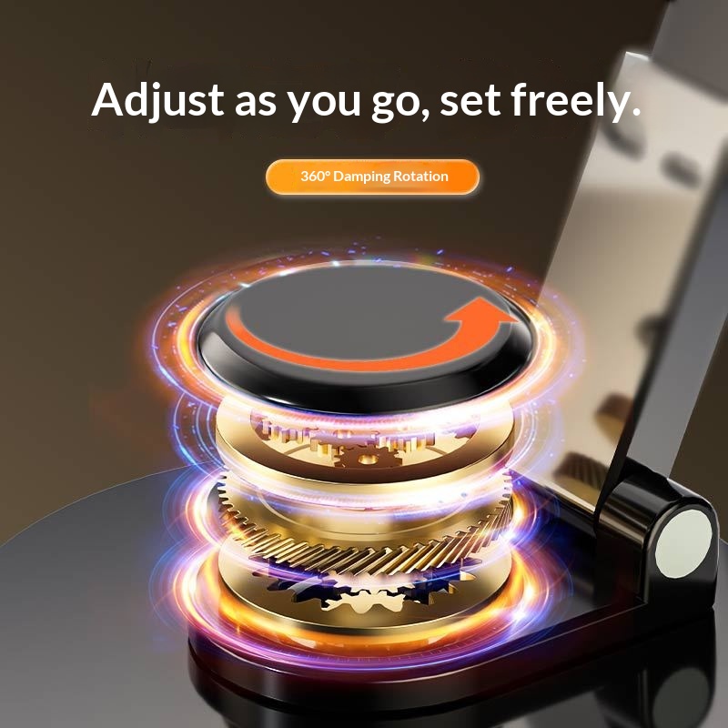 New Rotating Aluminum Alloy Desktop Tablet Live Streaming Phone Online Class Multi-Functional Folding Stand_voghion.com