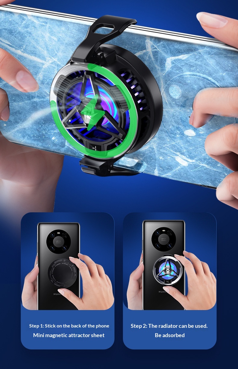 SL05 Mobile Phone Cooler Semiconductor Cooling Suitable For Android Tablets Magnetic Wireless Charging_voghion.com