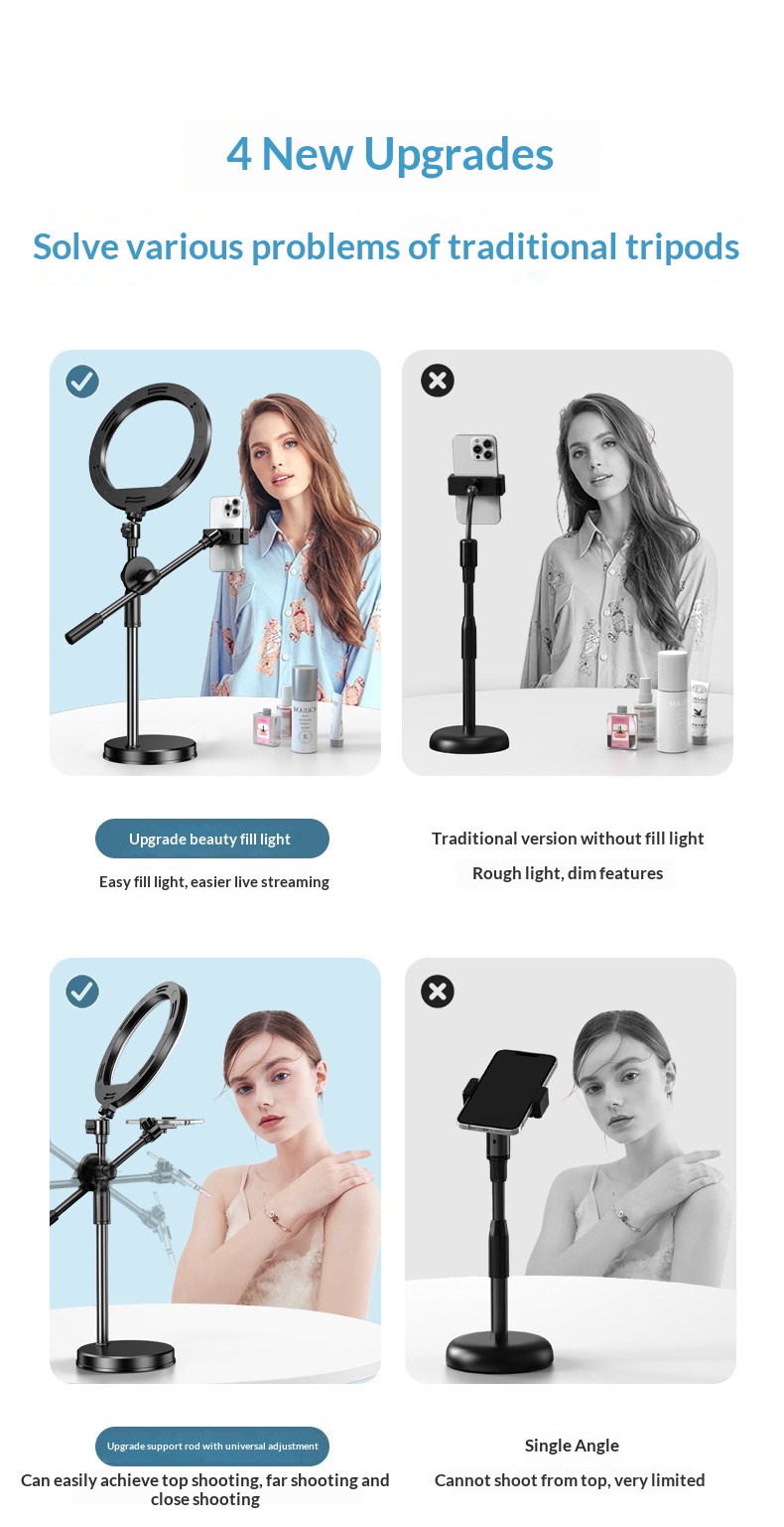 Overhead Phone Stand For Video Recording And Live Streaming_voghion.com