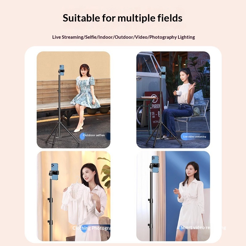 Luce di riempimento per live streaming mobile, supporto rinforzato, portatile, universale, per fotografia e riprese video da tavolo, multifunzionale._voghion.com