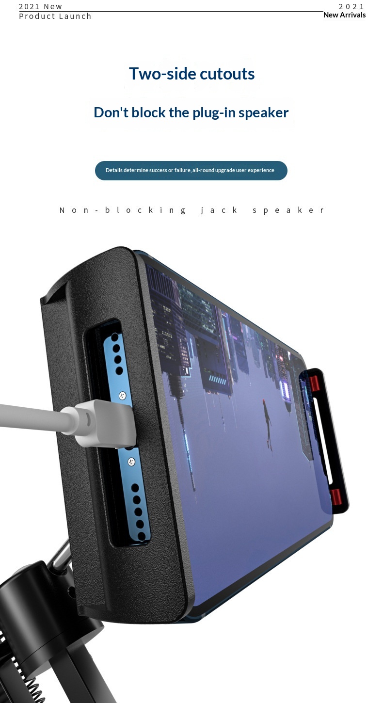 Adjustable Tablet And Phone Bedside Stand For Hands-free Viewing_voghion.com