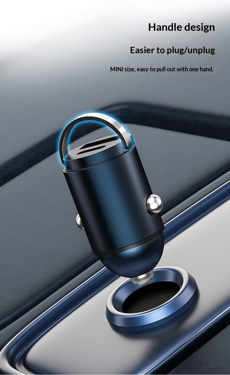 100-W-Super-Schnellladekopf, Mini-Unsichtbares Ladegerät, Kfz-Zigarettenanzünder-Adapterstecker (1 auf 2)_voghion.com