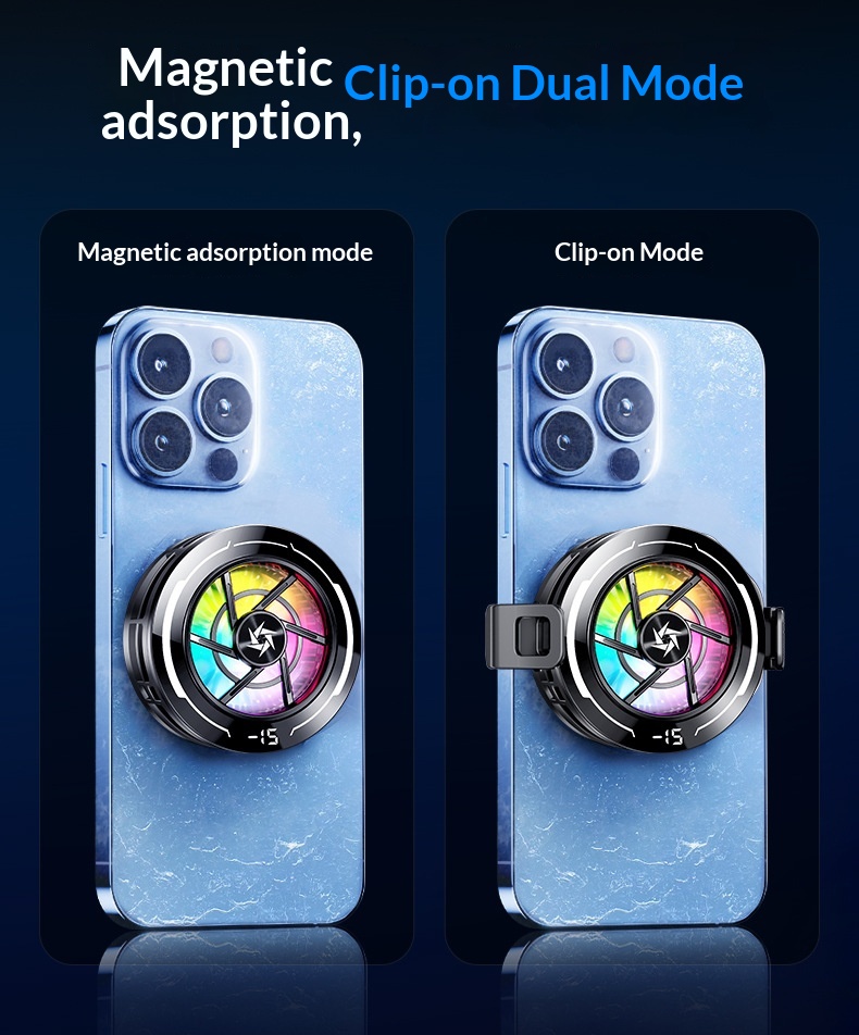 SL70 Mobile Phone Cooler With Semiconductor Refrigeration, AI Temperature Control, Rapid Cooling, True Freezing,_voghion.com