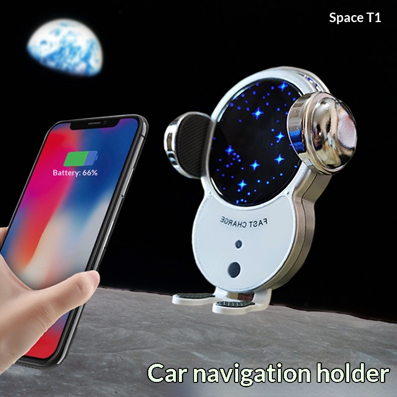 Exklusive grenzüberschreitende Infrarotsensor-Navigation Cartoon-Lüftungshalterung für Handys mit kabellosem Autoladegerät_voghion.com