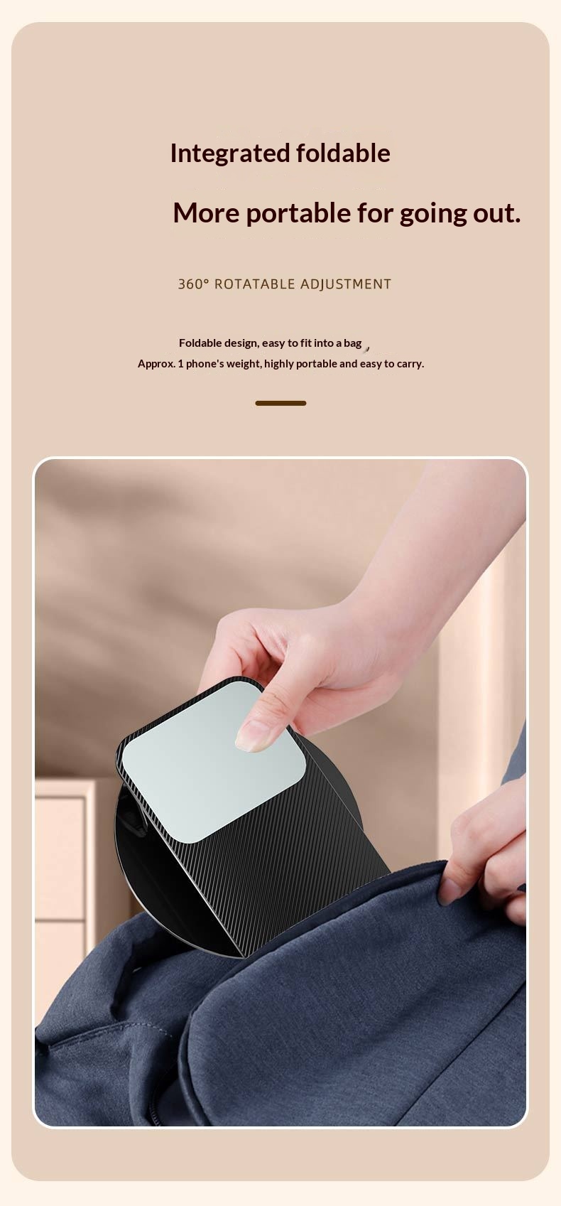 New Rotating Aluminum Alloy Desktop Tablet Live Streaming Phone Online Class Multi-Functional Folding Stand_voghion.com