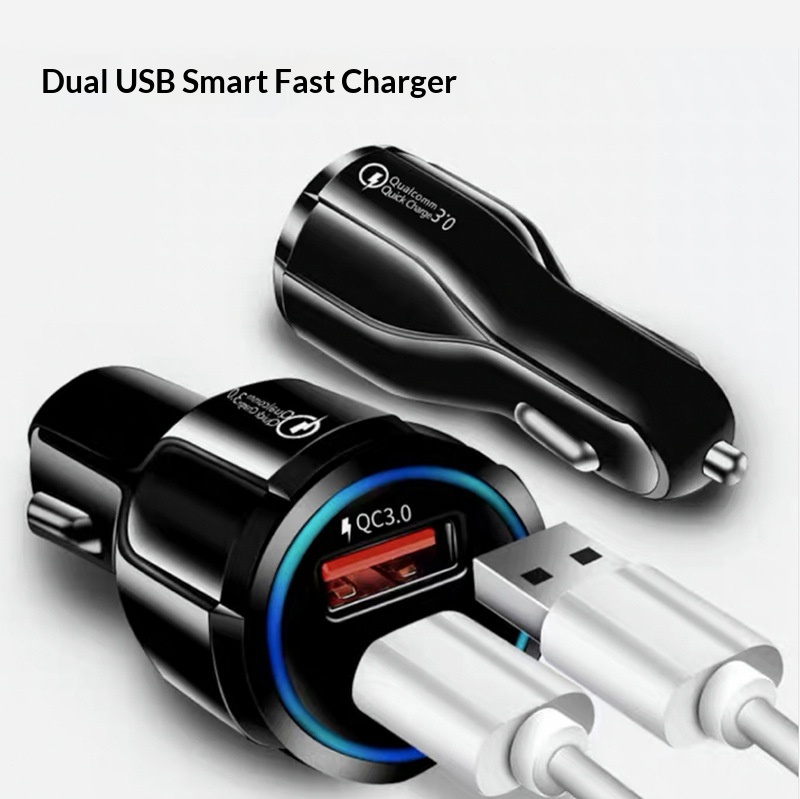 Snellader autolader met dubbele usb-poort qc 3.0 pd adapter_voghion.com