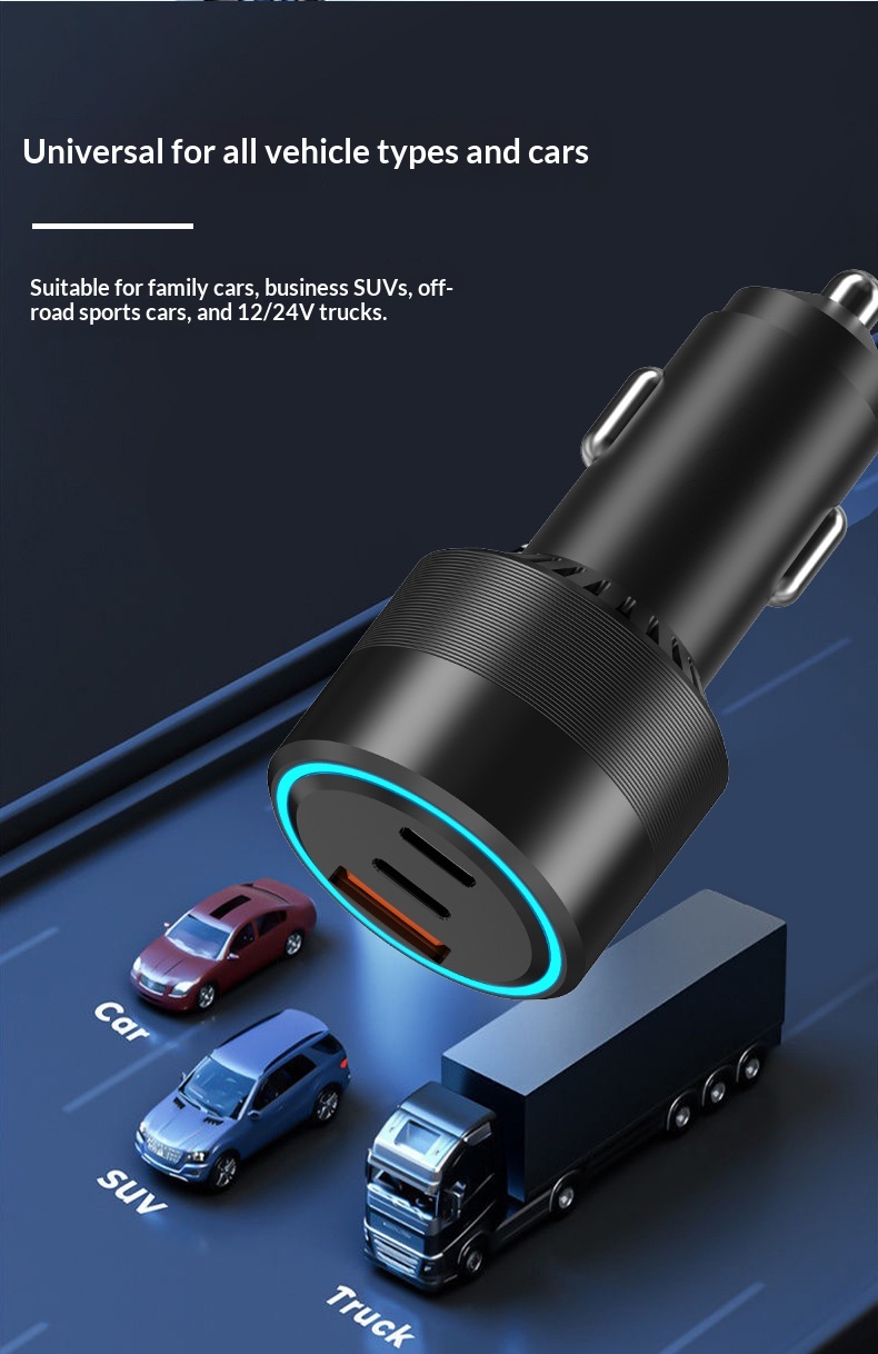 Caricabatterie auto 48w pd e qc3.0 fast charging per cellulari_voghion.com