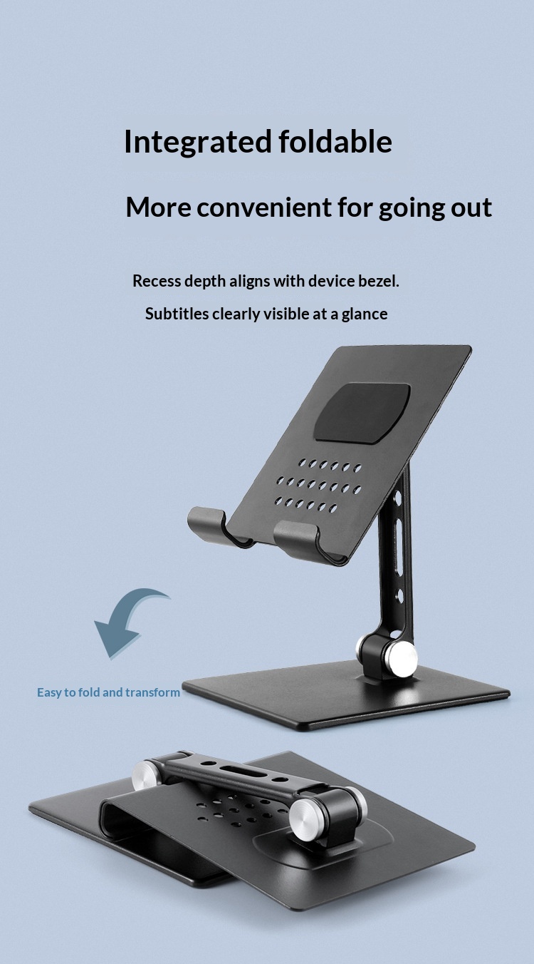 Desktop Laptop Tablet Stand Foldable Adjustable Height Cooling Rack Convenient Storage Base_voghion.com