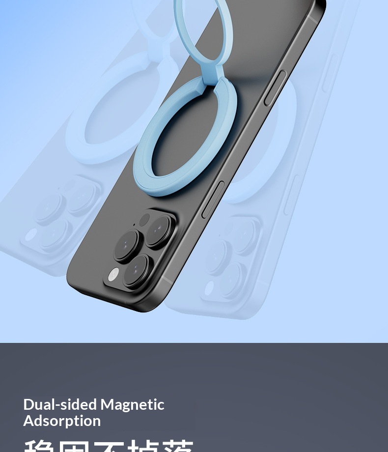 Magnetic Rotating Phone Stand Foldable Desktop Holder For Desk_voghion.com