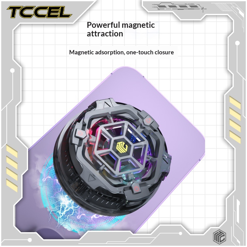 Tccel Ultra Mobile Phone Cooler Magnetic Wireless Charging Semiconductor Cooling Device_voghion.com