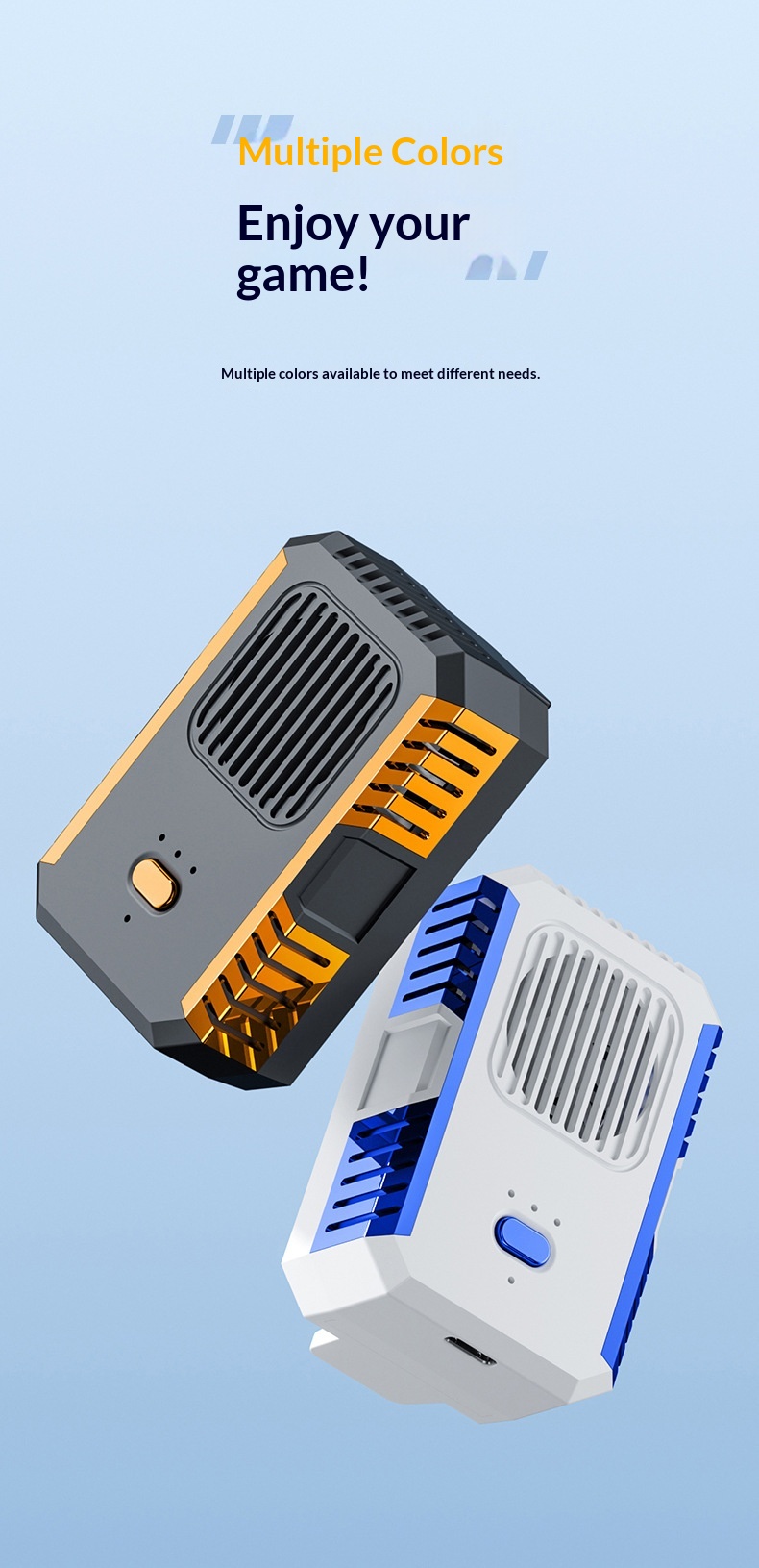 Mobile Phone Cooler Semiconductor Live Streaming Game Three-Level Adjustment Fast Cooling Artifact_voghion.com