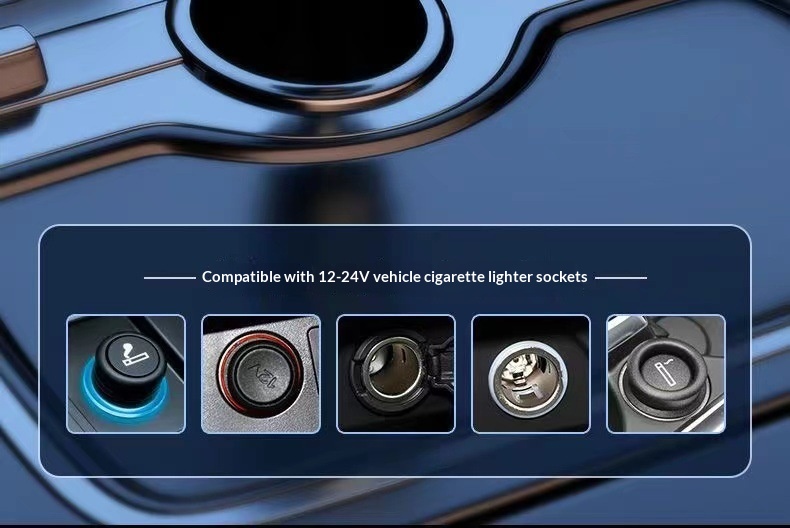 Charger Super Fast One-to-Two Cigarette Lighter USB Adapter Multi-Function Car Phone Flash Charging_voghion.com