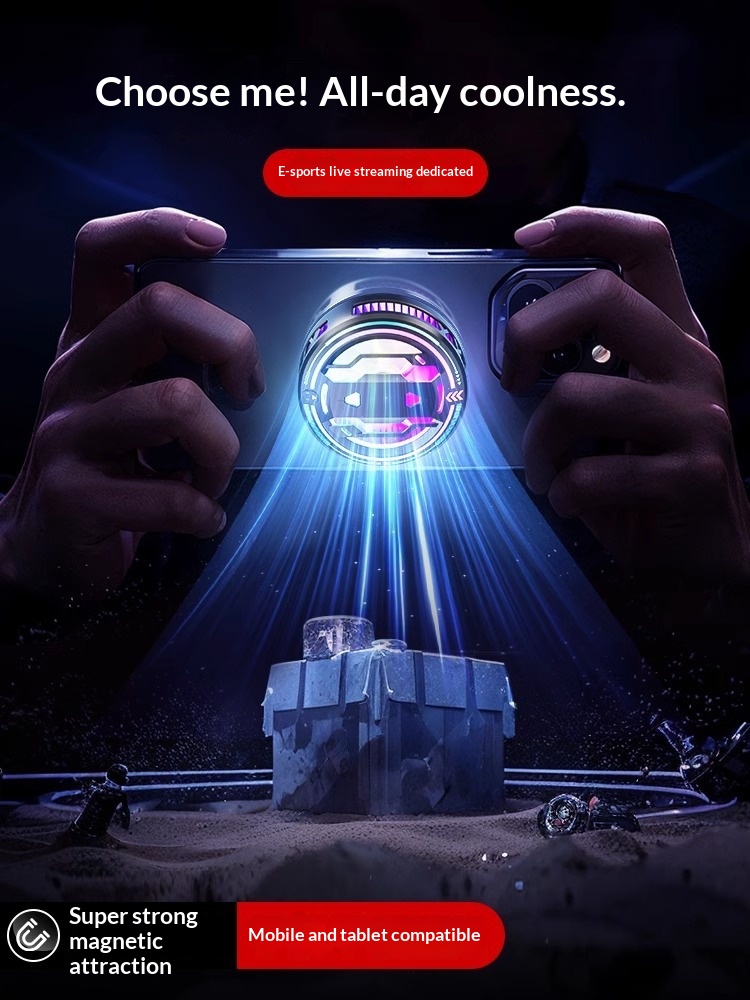 Magnetic Phone Cooler Semiconductor Desktop Floor Stand With Rapid Cooling_voghion.com