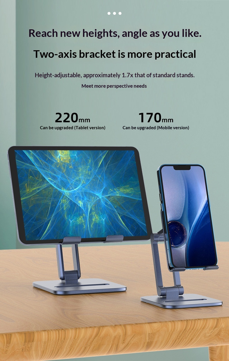 Mobile Phone Desktop, Aluminum Alloy Foldable Universal Support Stand And Tablets, Suitable For Live Streaming,_voghion.com