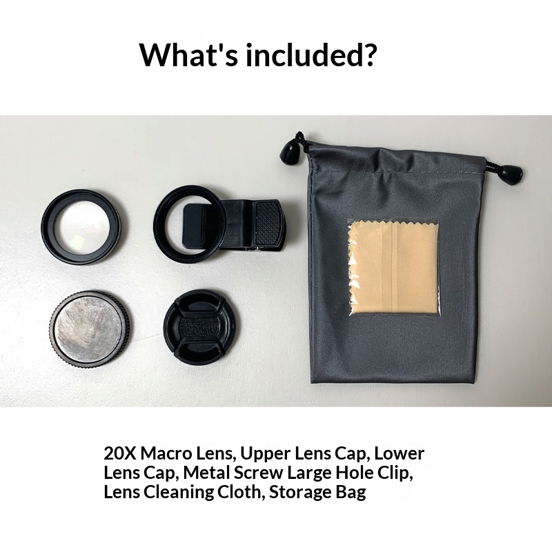 Telefoonvergrootglas met 40x vergroting, 37 mm diameter, professionele HD-macrolens voor close-ups._voghion.com