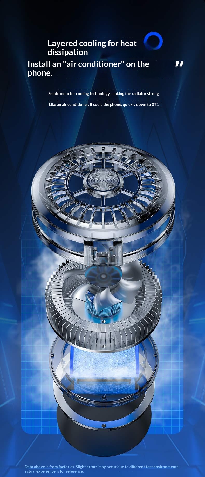 Shenzhisan Same Model TL01 Mobile Phone Cooler Semiconductor Refrigeration Ice Cooling Light Switchable Live Streaming_voghion.com