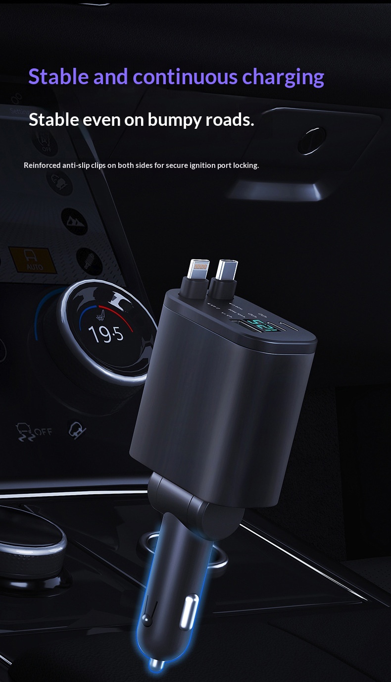 Premium Fast Charging Car Cigarette Lighter Adapter 1 To 5 Splitter_voghion.com