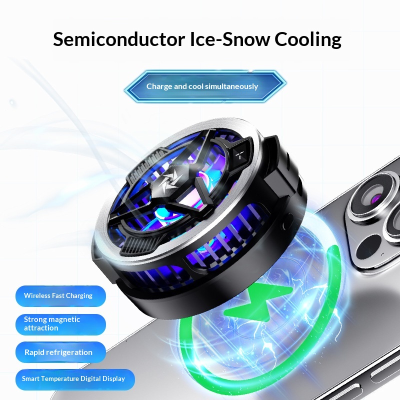 SL05 Mobile Phone Cooler Semiconductor Cooling Suitable For Android Tablets Magnetic Wireless Charging_voghion.com