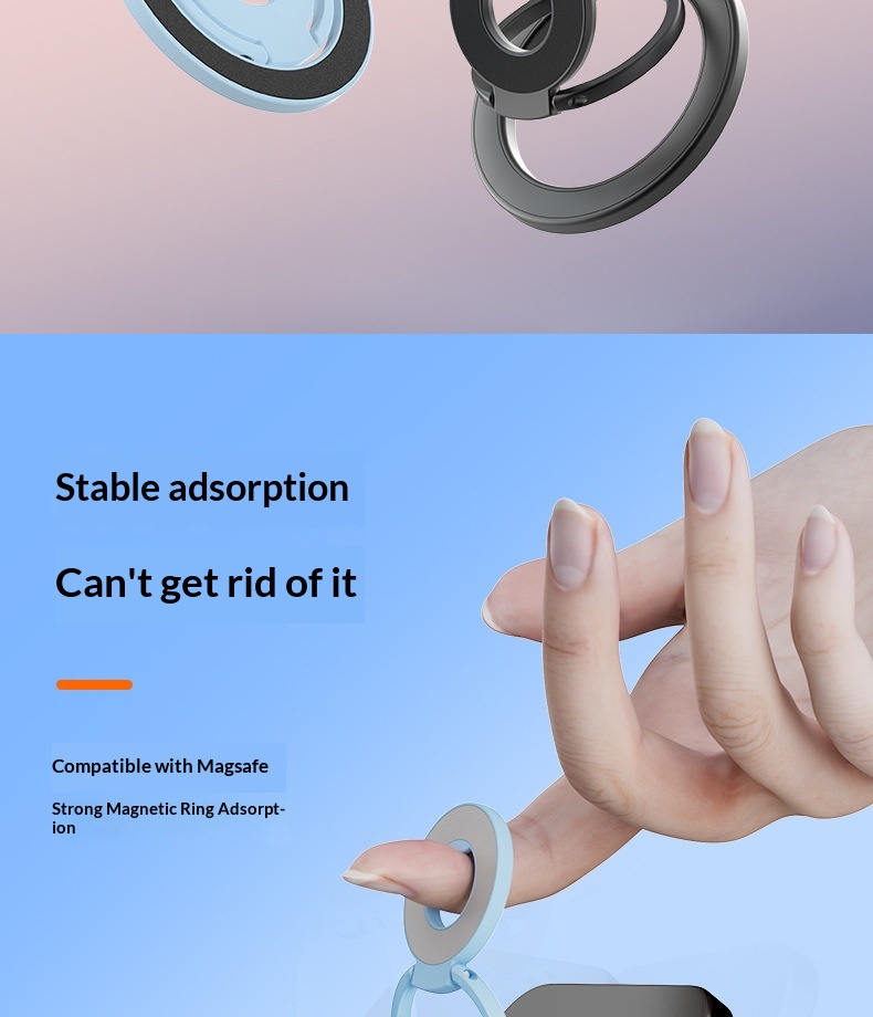 Magnetic Rotating Phone Stand Foldable Desktop Holder For Desk_voghion.com