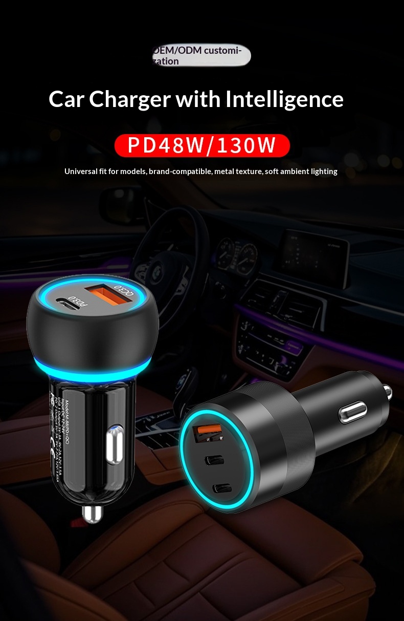 Caricabatterie auto 48w pd e qc3.0 fast charging per cellulari_voghion.com
