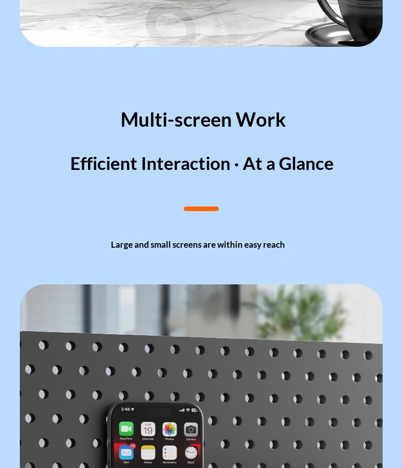 Magnetic Rotating Phone Stand Foldable Desktop Holder For Desk_voghion.com