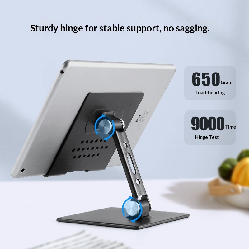 Desktop Laptop Tablet Stand Foldable Adjustable Height Cooling Rack Convenient Storage Base_voghion.com