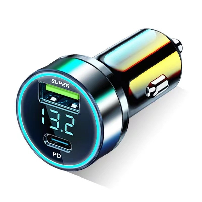 Charger Super Fast One-to-Two Cigarette Lighter USB Adapter Multi-Function Car Phone Flash Charging_voghion.com