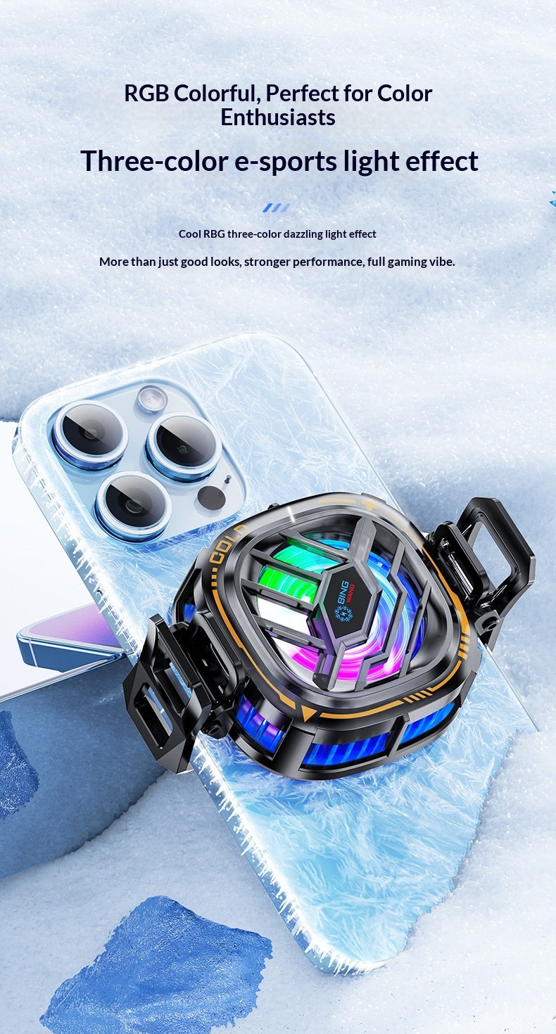 Jinghua Squirrel Convenient Mobile Cooler Semiconductor Wireless Phone Cooling Game Live Streaming Back Clip_voghion.com