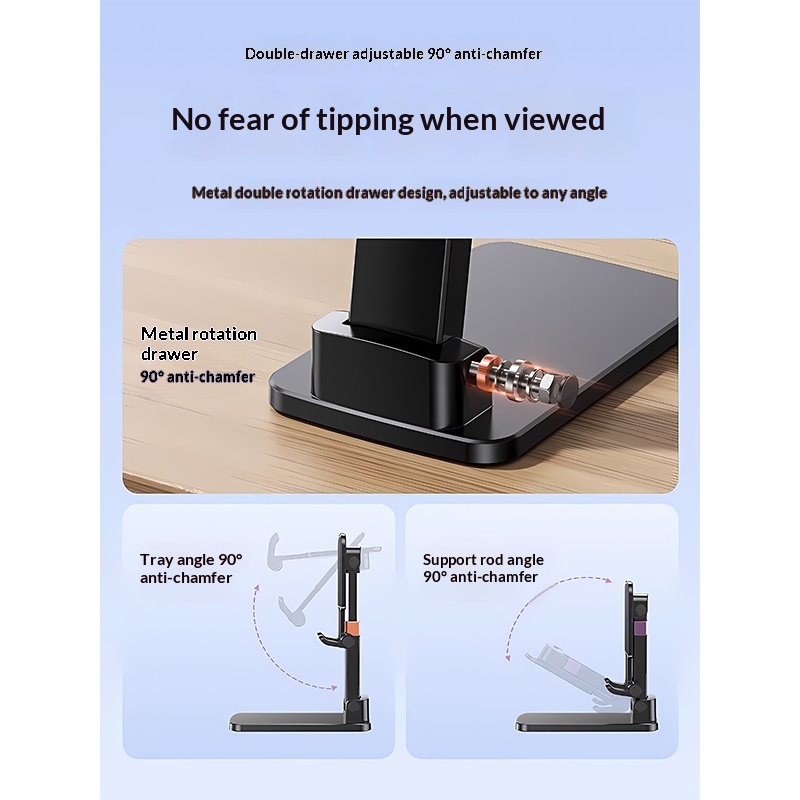 2025 Nowy telefon Bluetooth Bezprzewodowy czujnik Wielofunkcyjny stojak Zintegrowany głośnik_voghion.com