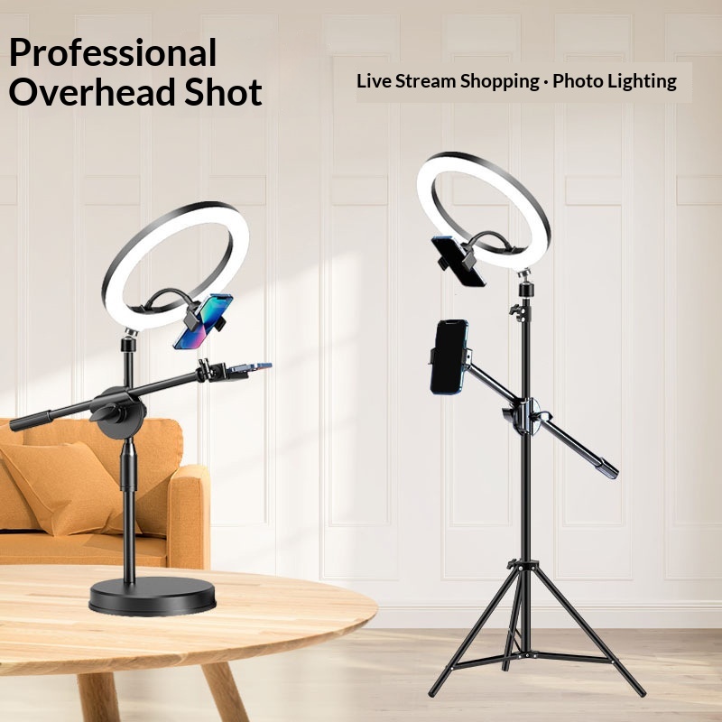 Desktop Overhead Phone Product Live Streaming Shooting Artifact Video Recording Photography Fill Light Support Stand_voghion.com