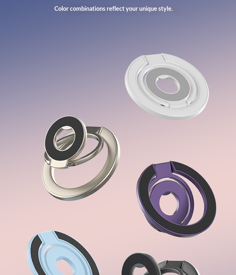 Magnetic Rotating Phone Stand Foldable Desktop Holder For Desk_voghion.com