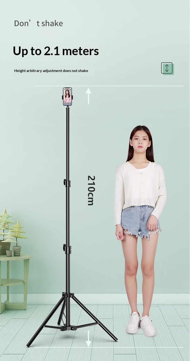 Luce di riempimento per live streaming mobile, supporto rinforzato, portatile, universale, per fotografia e riprese video da tavolo, multifunzionale._voghion.com