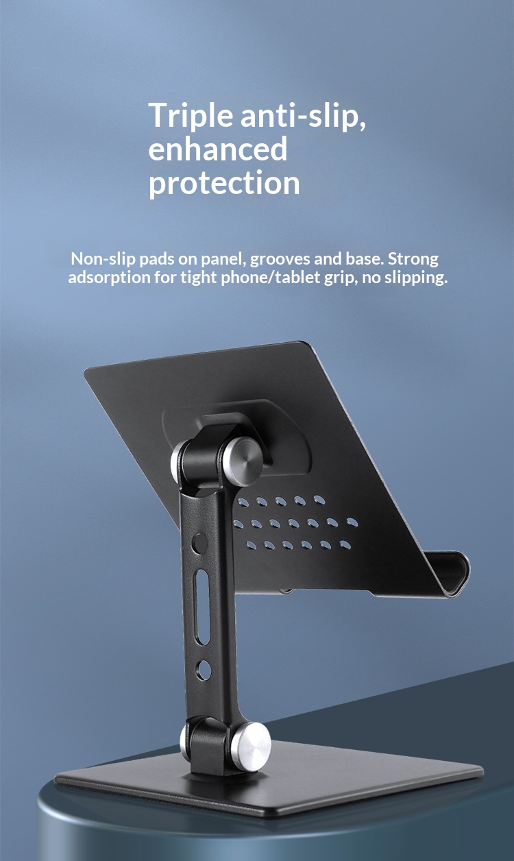 Desktop Laptop Tablet Stand Foldable Adjustable Height Cooling Rack Convenient Storage Base_voghion.com