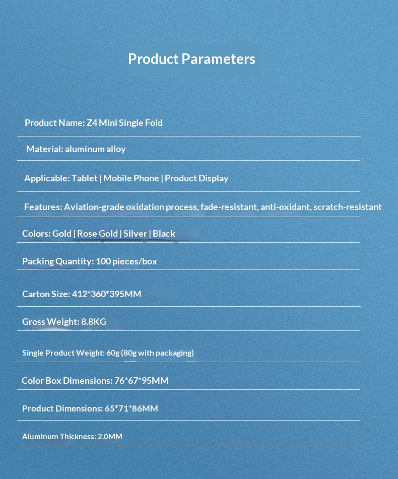 Aluminium Phone Stand, Adjustable Foldable Desktop Holder_voghion.com