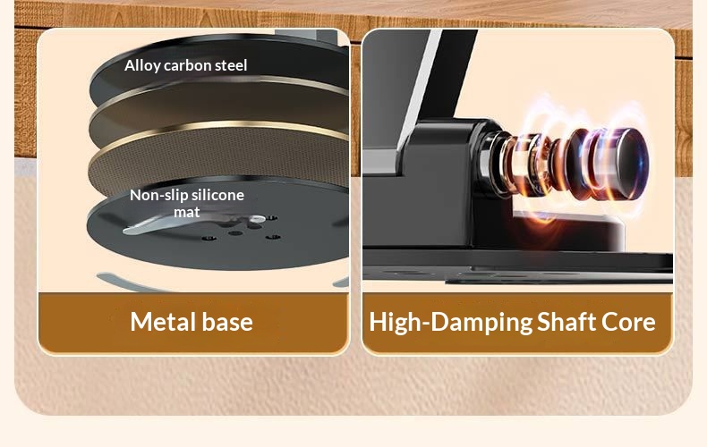 New Rotating Aluminum Alloy Desktop Tablet Live Streaming Phone Online Class Multi-Functional Folding Stand_voghion.com