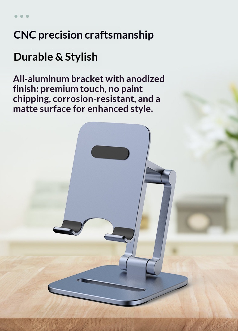 Mobile Phone Desktop, Aluminum Alloy Foldable Universal Support Stand And Tablets, Suitable For Live Streaming,_voghion.com
