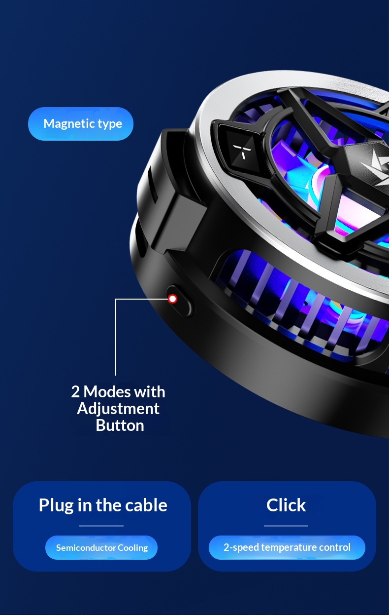 SL05 Mobile Phone Cooler Semiconductor Cooling Suitable For Android Tablets Magnetic Wireless Charging_voghion.com