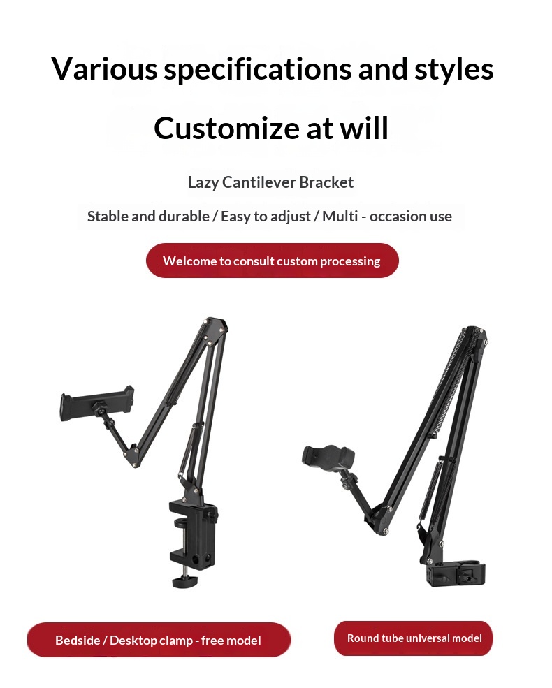 Flexible Lazy Stand Phones Tablets, Universal For Desktop, Bedside, Office, Dormitory, And Streaming_voghion.com